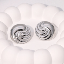 Load image into Gallery viewer, Versailles Twisted Circular Stud Statement Earrings