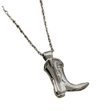 Load image into Gallery viewer, Cowboy Boot Pendant & Chain