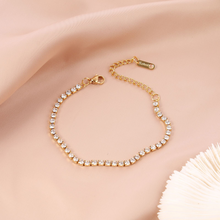 Load image into Gallery viewer, Riviara Radiance Encrusted Tennis Bracelet