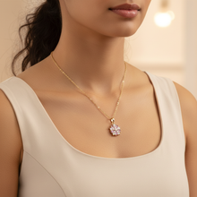 Load image into Gallery viewer, Rosé Blossom Pendant & Chain