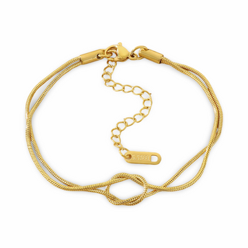 Knotted Snake Chain Bracelet