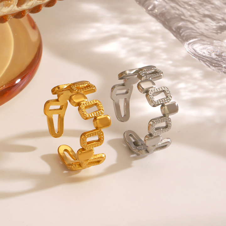 Geometric Squares Ring