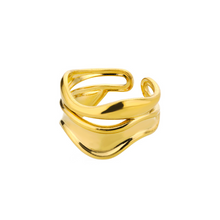 Load image into Gallery viewer, Chunky Wave Statement Ring
